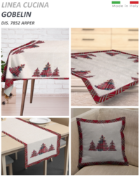NATALE RUNNER GOBELIN 40X135 Tellini S.r.l. Ingrosso Abbigliamento